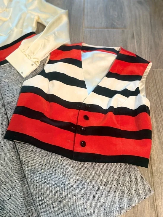 Vintage 1960s Jeremy Alan Phillips Dress, belt, vest Set, Chanel style - Picture 6 of 16